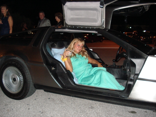 Lynn in DeLorean