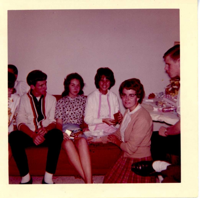 January 21st - Happy Birthday Sweet 16.  Left to Right: Frenchy (Robert Horton), Lynda Case, me, Susie Capasso, & Dick Stafford.